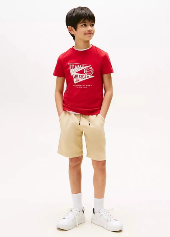 Quais camisetas infantis masculinas funcionam melhor com calça de sarja?